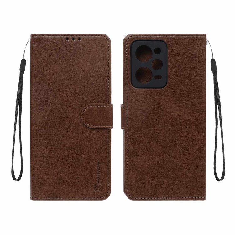 کیف موبایل مگنتی poco x5 pro / note 12 pro 5g قهوه ای