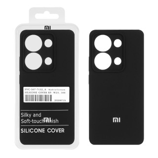 قاب سیلیکونی پاک کنی اورجینال ضد لکه Xiaomi Redmi Note 13 Pro 4G / Poco M6 Pro 4G - مشکی