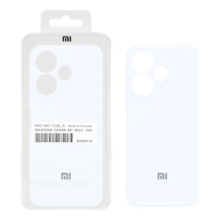 قاب سیلیکونی پاک کنی اورجینال ضد لکه Xiaomi Redmi 13 4G / Poco M6 4G - سفید