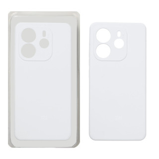 قاب گوشی سیلیکونی پاک کنی اورجینال ضدلکه Redmi Note 14 4G - سفید