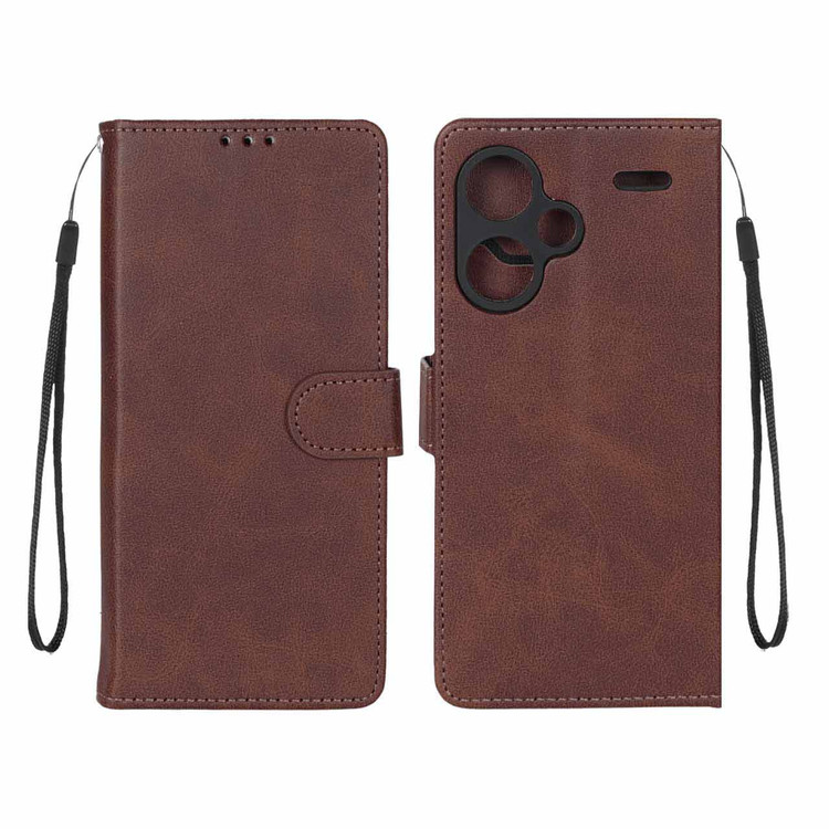کیف موبایل مگنتی note 13 pro plus قهوه ای