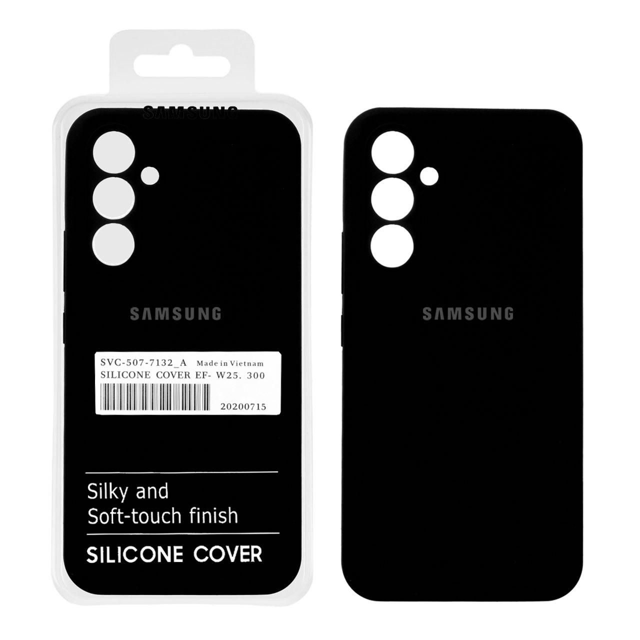 قاب گوشی سیلیکونی پاک کنی اورجینال ضد لکه Samsung A54 - مشکی