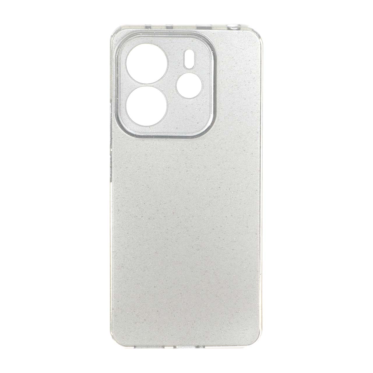 قاب گوشی ژله ای اکلیلی محافظ لنزدار Redmi Note 14 4G - طوسی