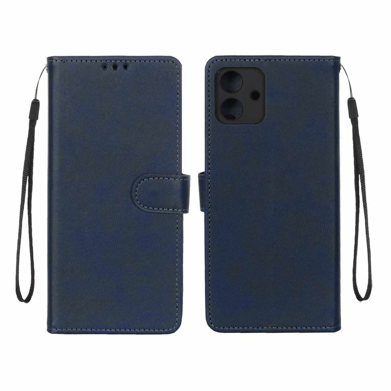 کیف موبایل مگنتی مدل Samsung A07 - سرمه ای تیره