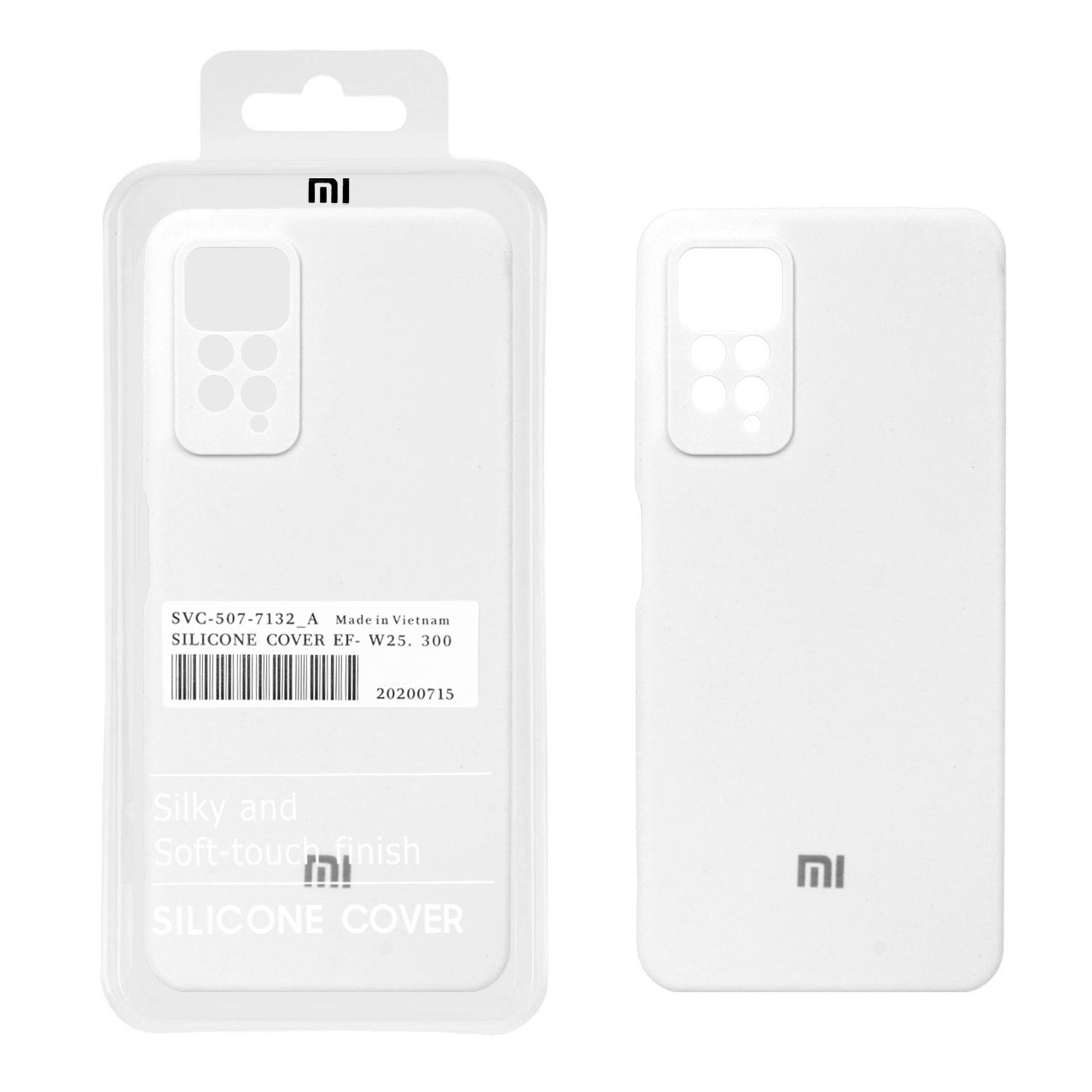 قاب گوشی سیلیکونی پاک کنی اورجینال Xiaomi Redmi Note 12 Pro 4G / Redmi Note 11 Pro 4G / Redmi Note 11 Pro 5G / Redmi Note 11E Pro - سفید (پک دار)