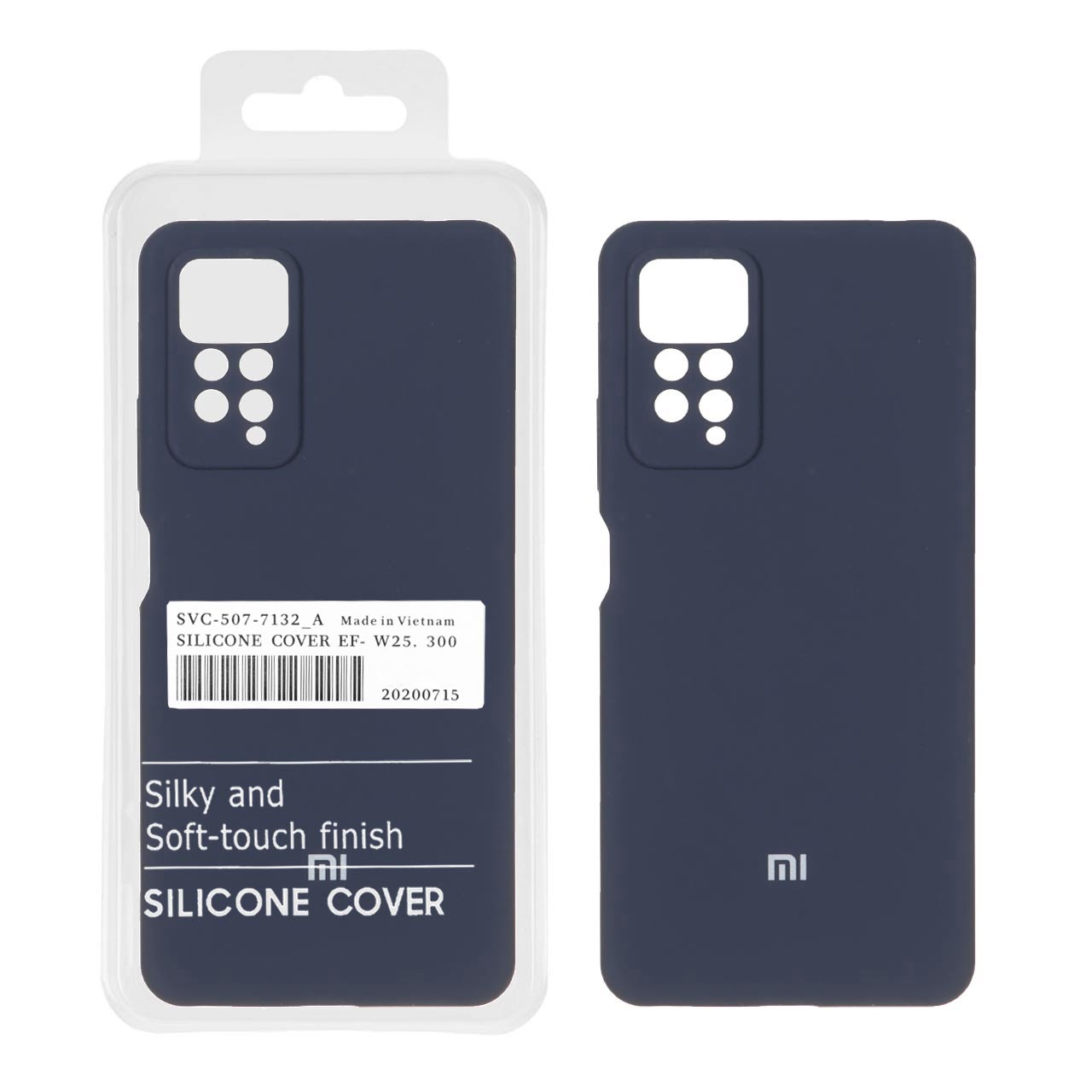 قاب گوشی سیلیکونی پاک کنی اورجینال Xiaomi Redmi Note 12 Pro 4G / Redmi Note 11 Pro 4G / Redmi Note 11 Pro 5G / Redmi Note 11E Pro - سرمه ای (پک دار)