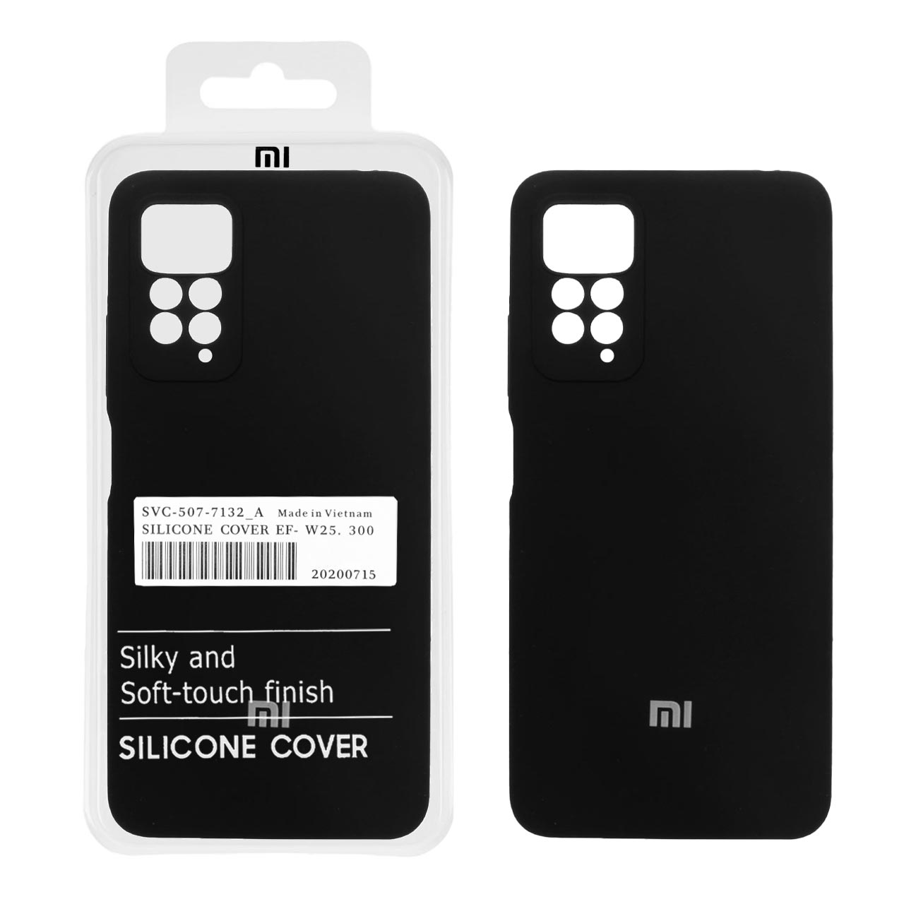 قاب گوشی سیلیکونی پاک کنی اورجینال Xiaomi Redmi Note 12 Pro 4G / Redmi Note 11 Pro 4G / Redmi Note 11 Pro 5G / Redmi Note 11E Pro - مشکی (پک دار)
