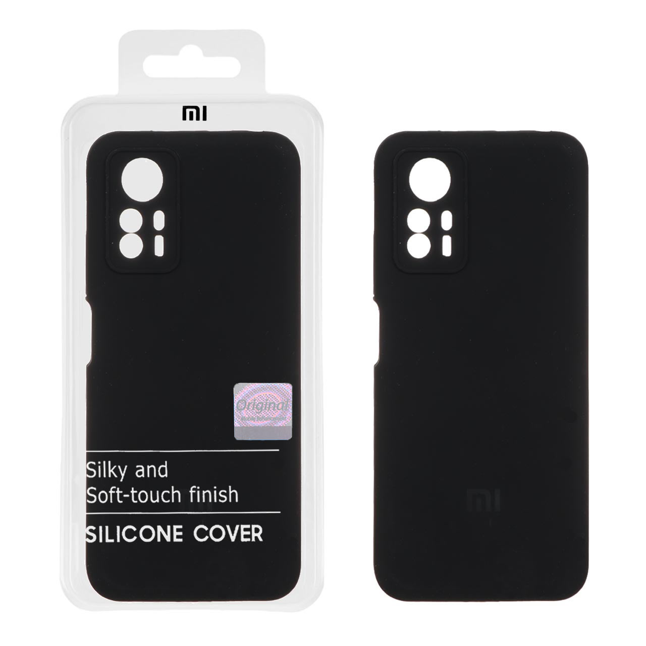 قاب گوشی سیلیکونی پاک کنی اورجینال  مدل Redmi Note 12S - مشکی