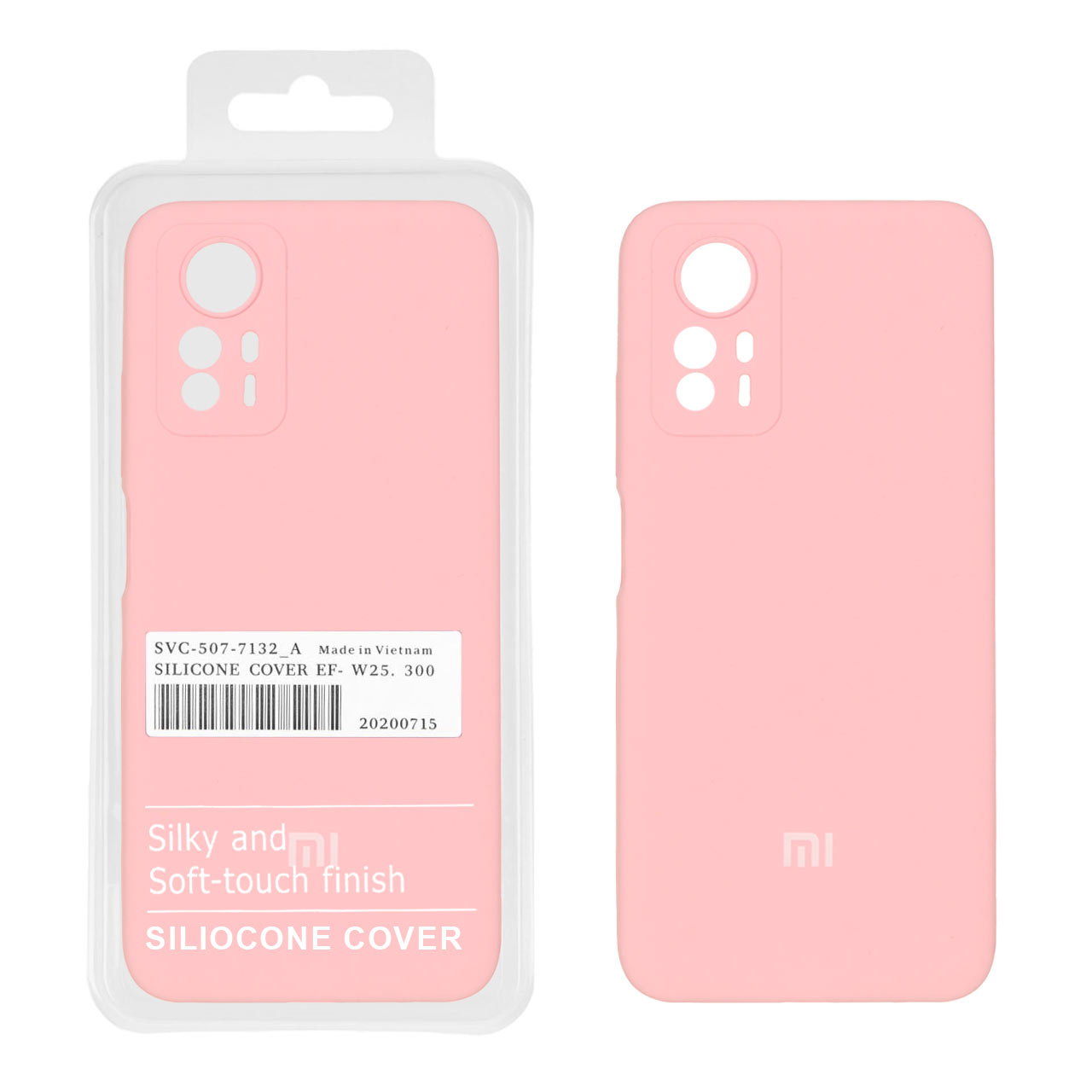 قاب گوشی سیلیکونی پاک کنی اورجینال Redmi Note 12S - صورتی