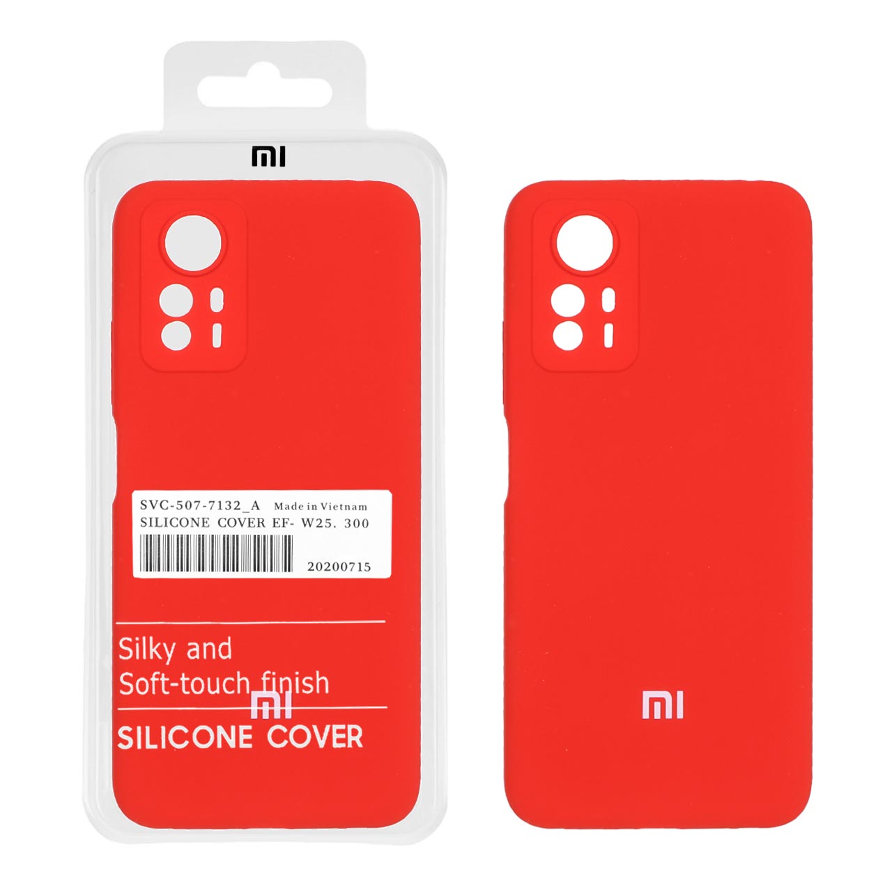 قاب گوشی سیلیکونی پاک کنی اورجینال Redmi Note 12S - قرمز