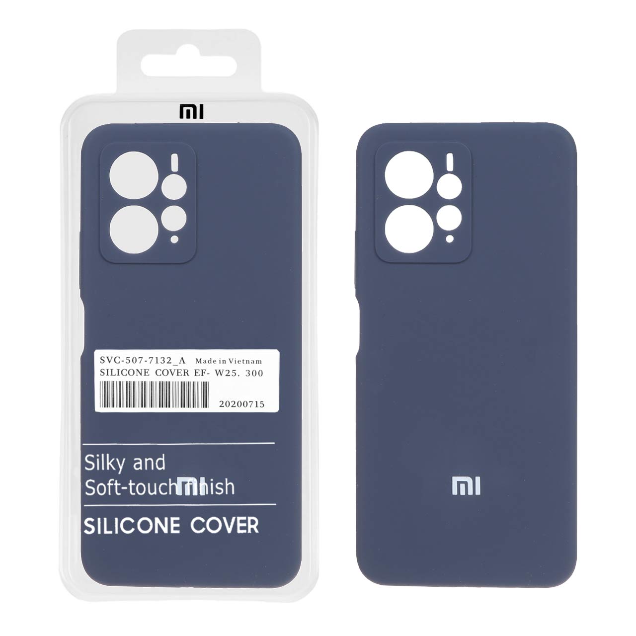 قاب سیلیکونی پاک کنی اورجینال  Note 12 4G - سرمه ای