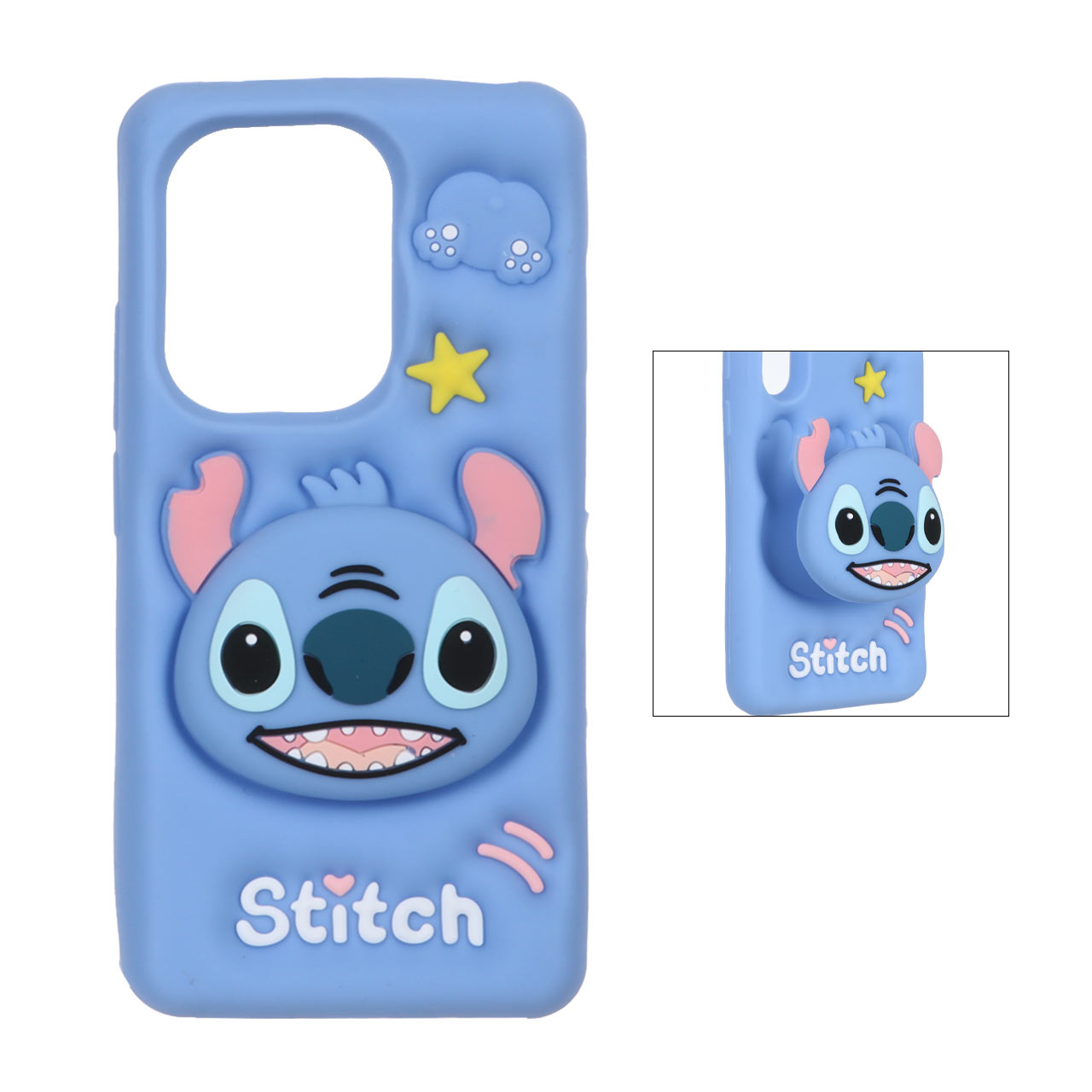 قاب گوشی عروسکی Stitch مدل Xiaomi Redmi Note 14S / Note 13 Pro 4G / M6 Pro 4G - آبی