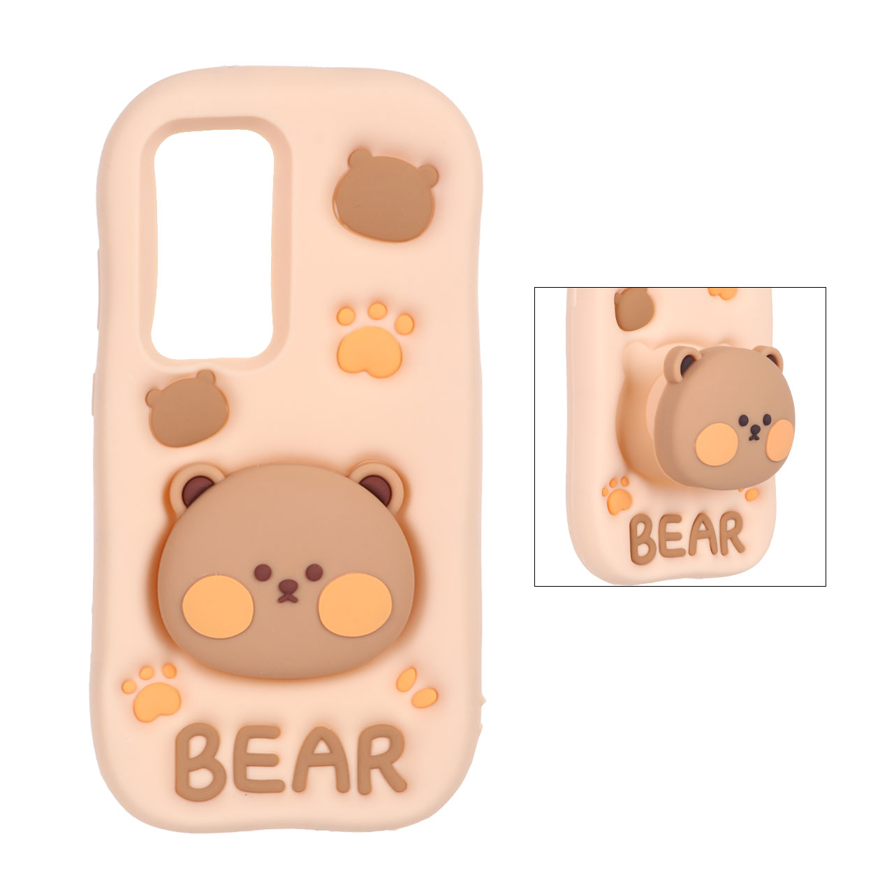 قاب گوشی خرسی Bear استندشو سامسونگ S23 Ultra