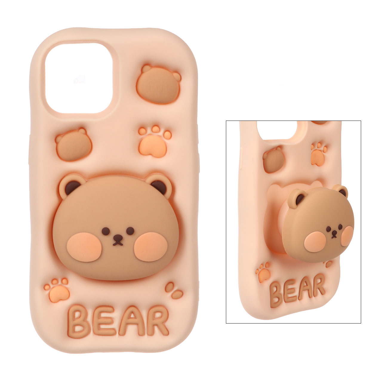 قاب گوشی خرسی Bear استندشو iPhone 15 / iPhone 14 / iPhone 13