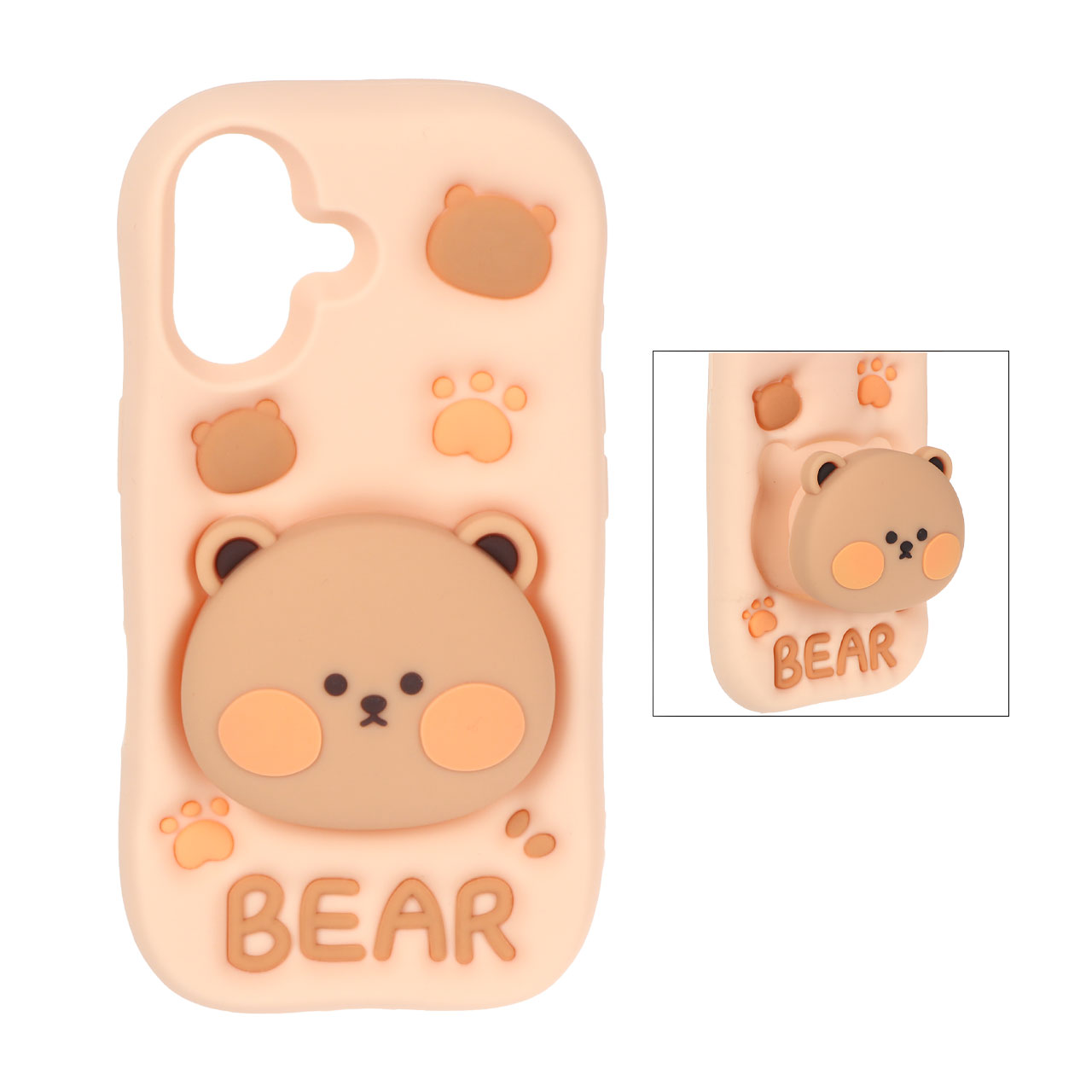 قاب گوشی خرسی Bear استندشو iPhone 16