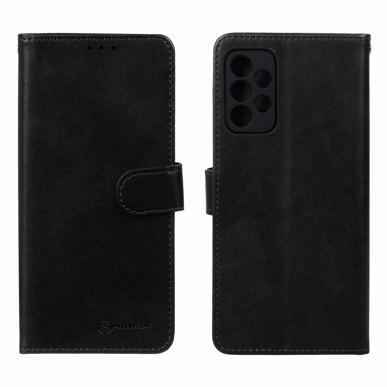 کیف موبایل چرمی مگنتی مدل Samsung Galaxy A23 - مشکی
