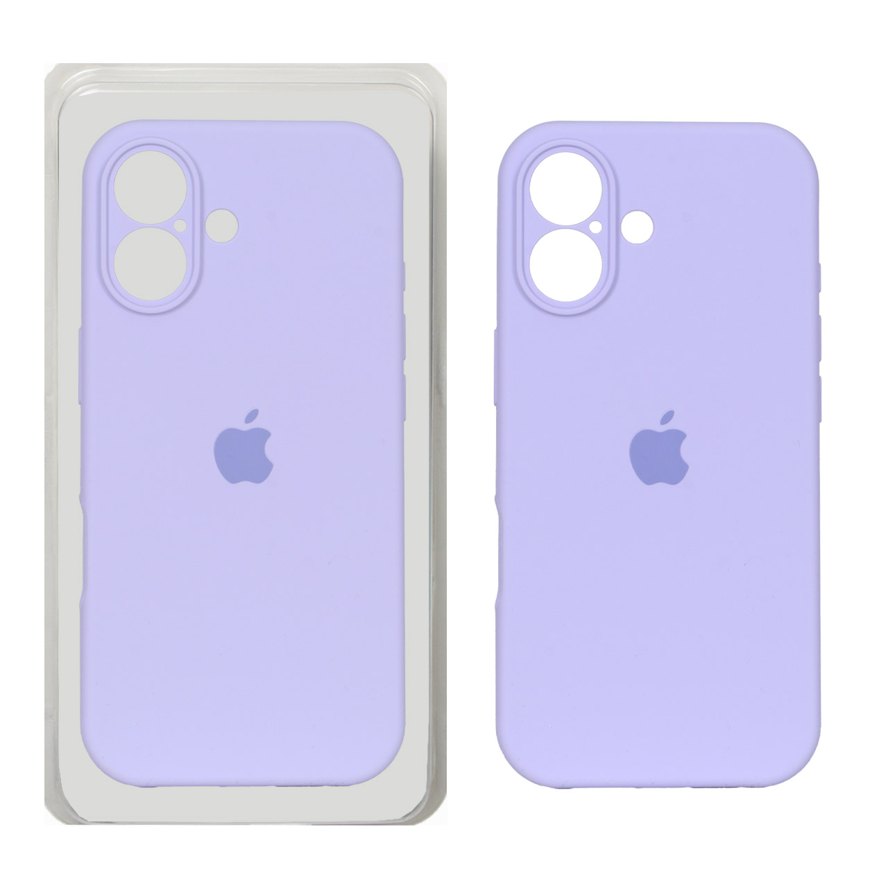 قاب گوشی سیلیکونی پاک کنی اورجینال Apple iPhone 17 - بنفش روشن