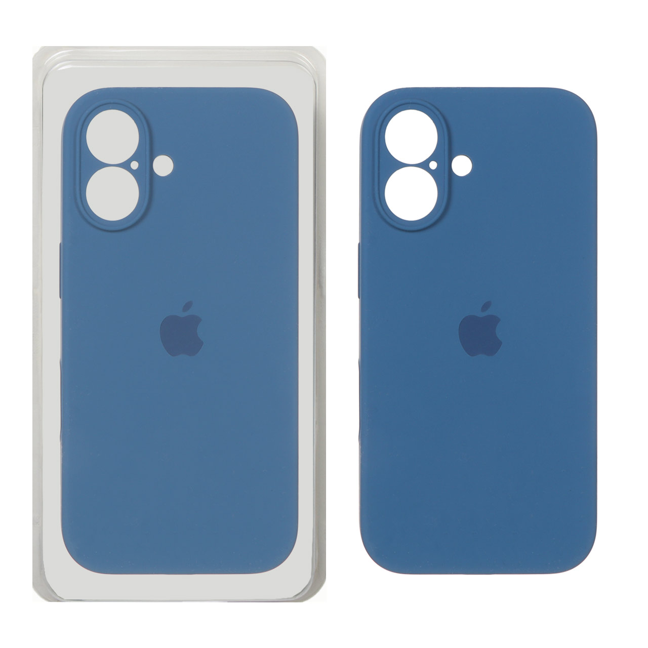 قاب گوشی سیلیکونی پاک کنی اورجینال Apple iPhone 17 - آبی