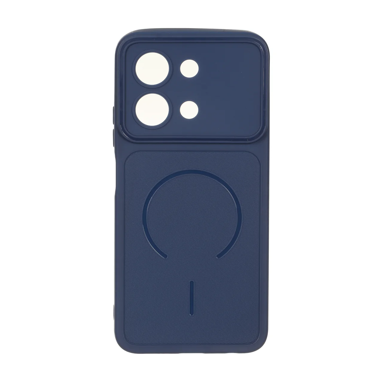 قاب سوزنی طرح مگ سیف Redmi 15C / Poco C85 - سرمه ای