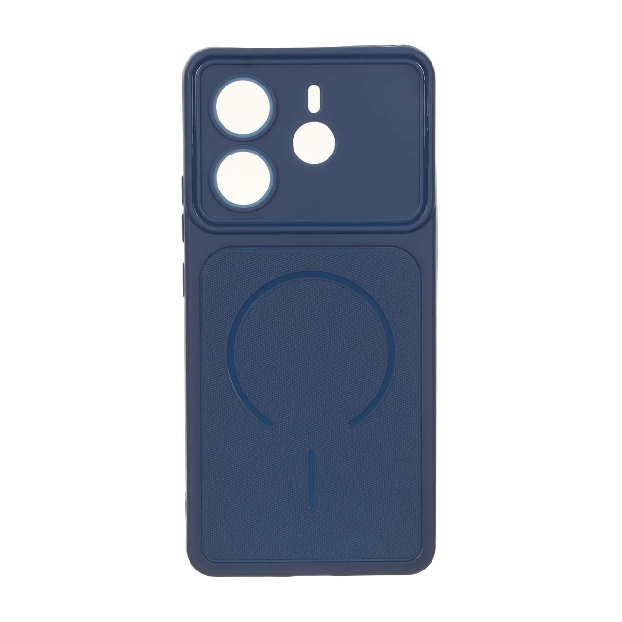 قاب سوزنی طرح مگ سیف Redmi Note 14 4G - سرمه ای