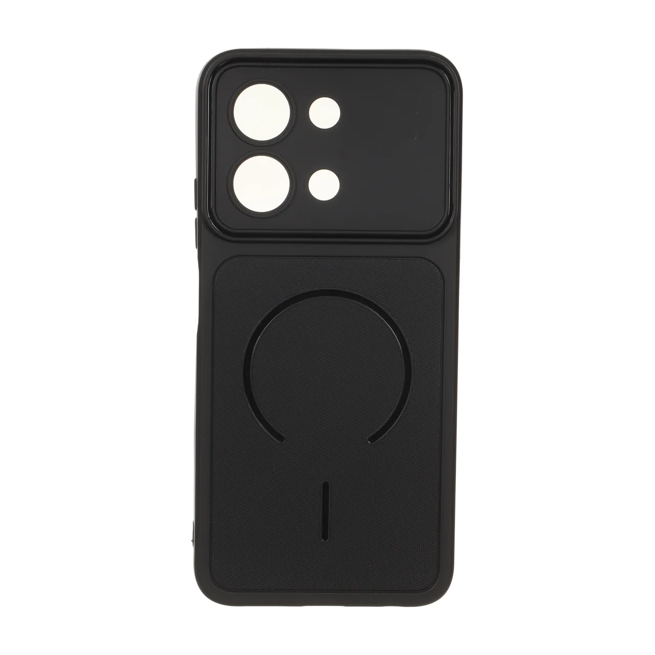 قاب سوزنی طرح مگ سیف Redmi 15C / Poco C85 - مشکی