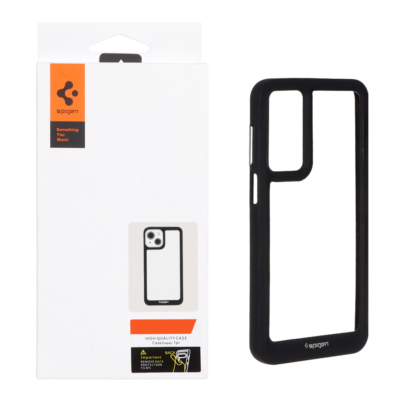 قاب اورجینال Spigen مدل Samsung Galaxy A17 /  samsung A16 / samsung A26 - شفاف مشکی