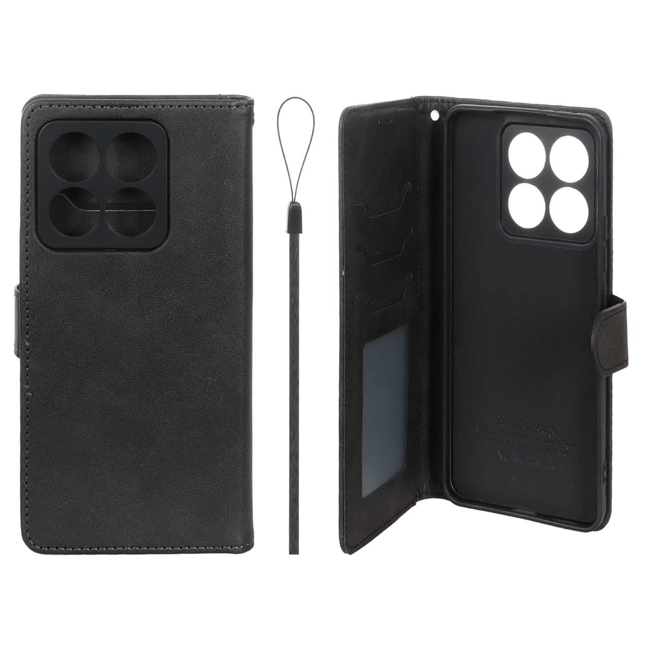 کیف موبایل مگنتی درجه یک مدل Mi 14t pro/ Xiaomi Mi 14T - مشکی