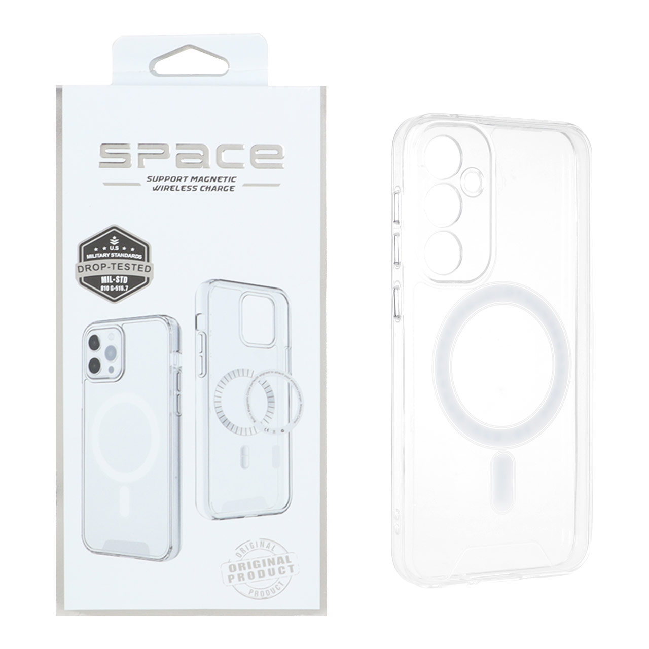 قاب اورجینال Space شفاف Magsafe مدل Samsung Galaxy S23 FE (پک دار)