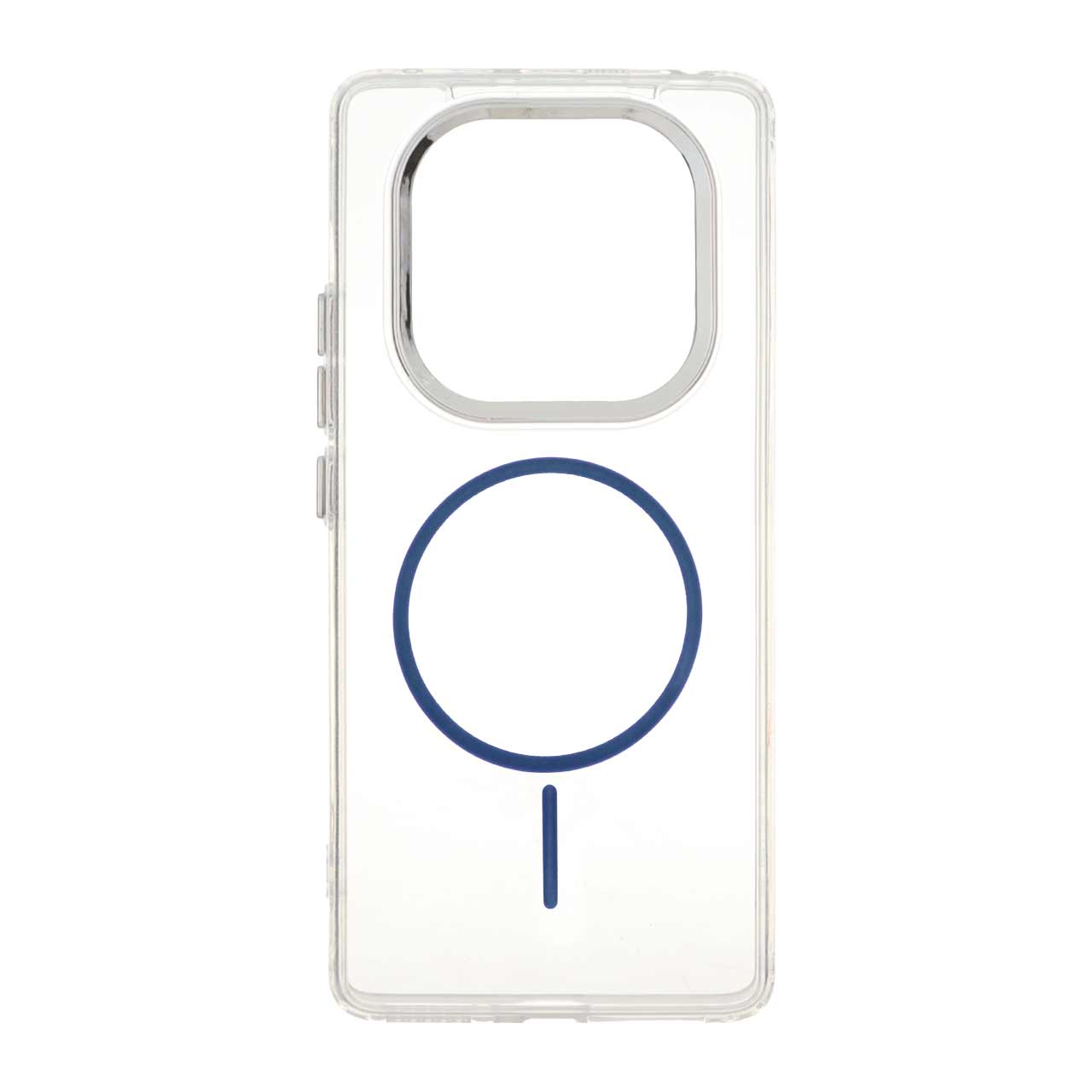 قاب ژله ای شفاف طرح مگ سیف Xiaomi Redmi Note 14 Pro 4G - آبی کاربنی