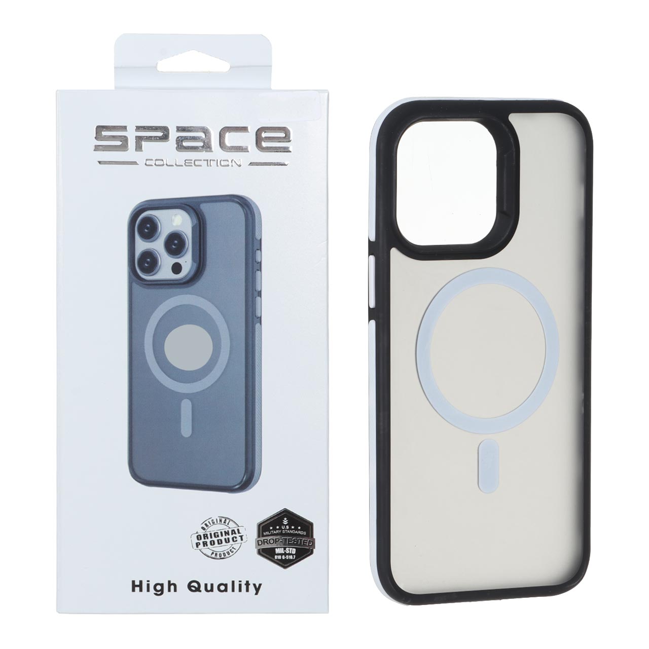 قاب Space مات Magsafe دور هاشور Apple iPhone 14 Pro Max - سفید