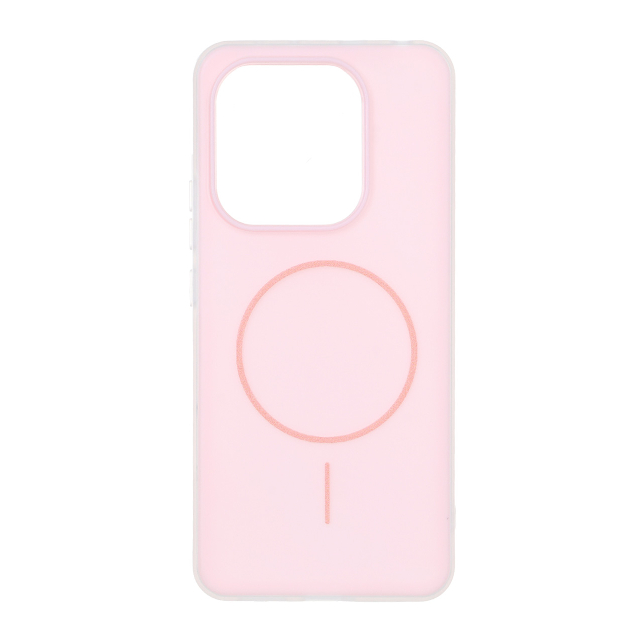 قاب دو لایه مات طرح مگ سیف Xiaomi Redmi Note 14 4G - صورتی