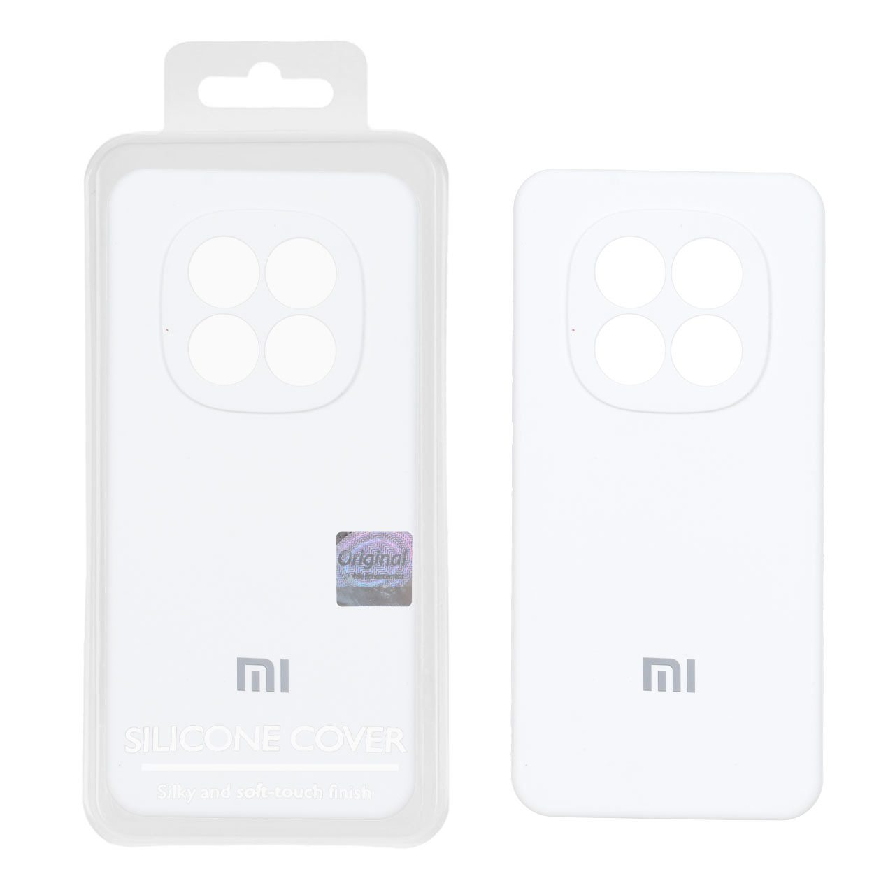 قاب سیلیکونی پاک کنی اورجینال مدل Xiaomi Redmi Note 15 Pro 4G - سفید