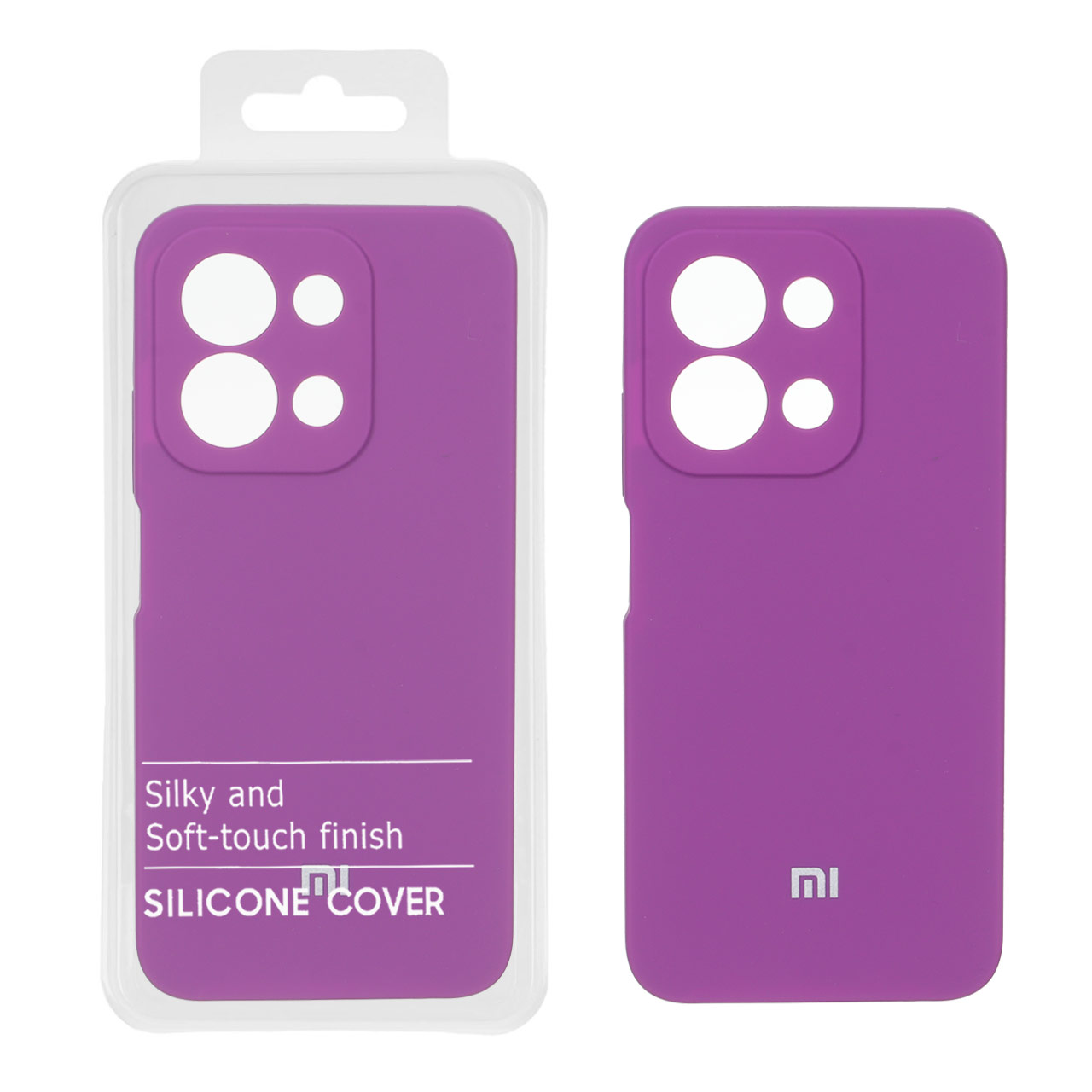 قاب سیلیکونی پاک کنی اورجینال Xiaomi Redmi 15C / Poco C85 - ارغوانی