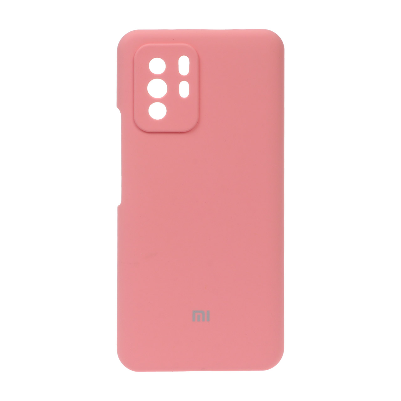 قاب سیلیکونی پاک کنی محافظ لنزدار Xiaomi Poco X3 GT / Note 10 Pro 5G - صورتی (پک اصلی)