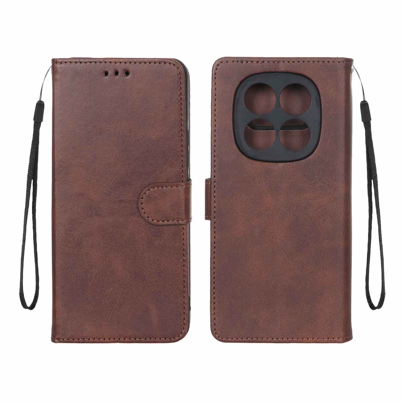 کیف موبایل مگنتی مدل Xiaomi Redmi Note 15 - قهوه ای