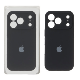 قاب سیلیکونی پاک کنی محافظ لنزدار اورجینال Apple iPhone 17 Pro - مشکی