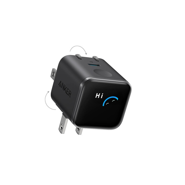 شارژر دیواری فست تک پورت ANKER مدل A121DP11 Nano Charger Foldable 180° 45W - مشکی (گارانتی شش ماهه ایویز)
