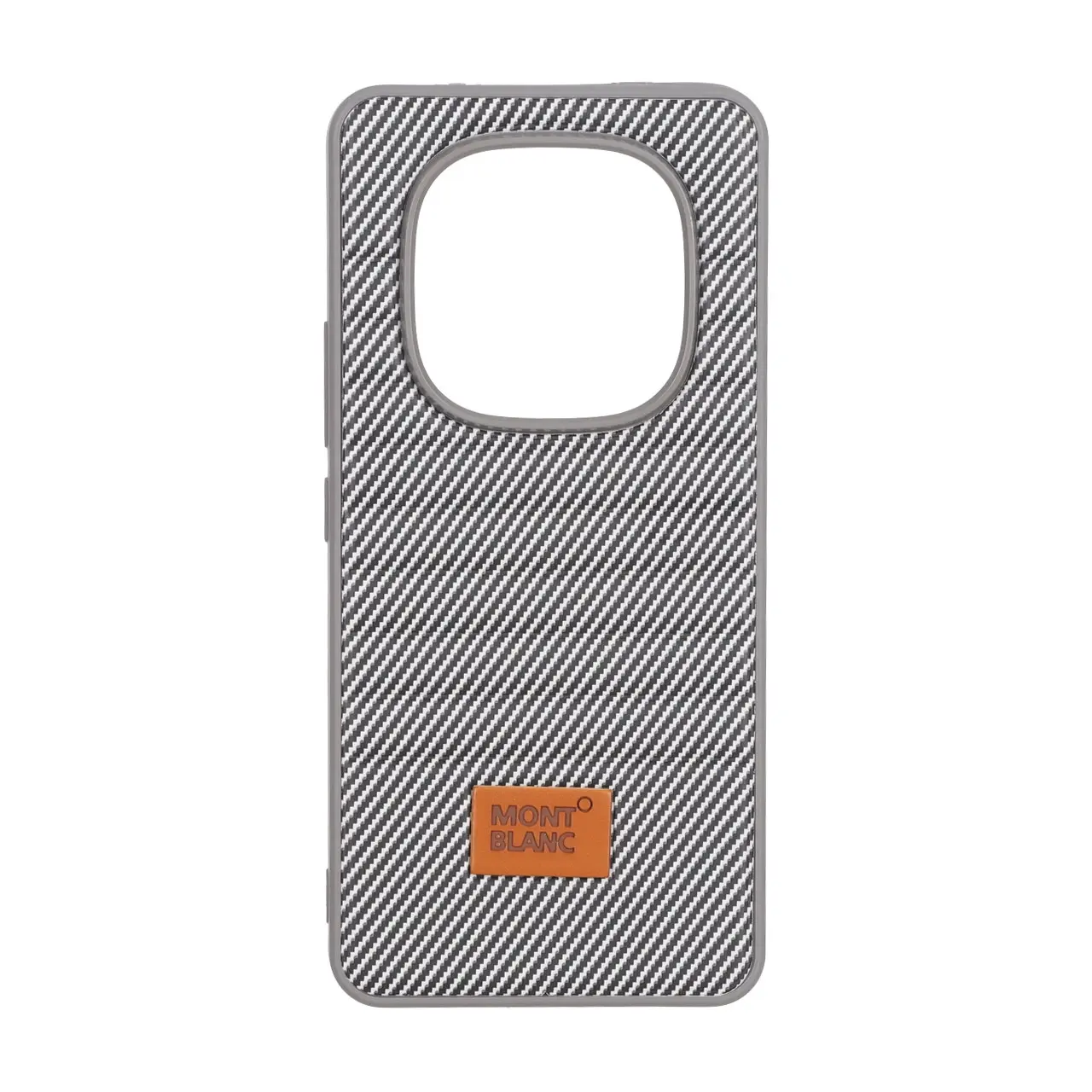 قاب Mont Blanc پافری طرح هاشور Xiaomi Redmi Note 15 Pro 4G - خاکستری