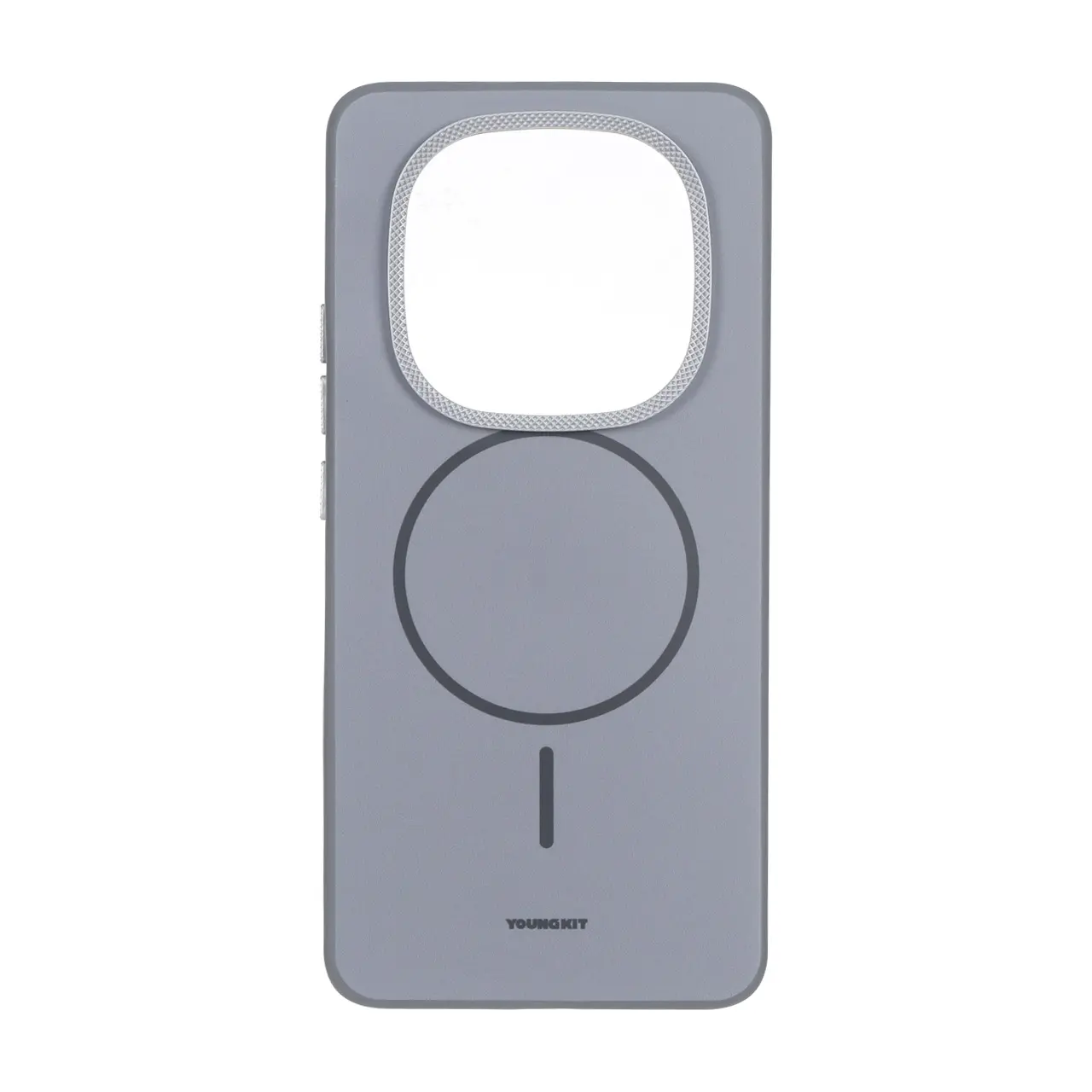 قاب Youngkit طرح مگ سیف دور لنز کربن Xiaomi Redmi Note 15 / Poco M8 5G - خاکستری