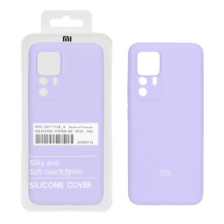 قاب سیلیکونی پاک کنی اورجینال درجه یک Xiaomi Mi 12T / Mi 12T Pro / Redmi K50 - یاسی (پک دار)
